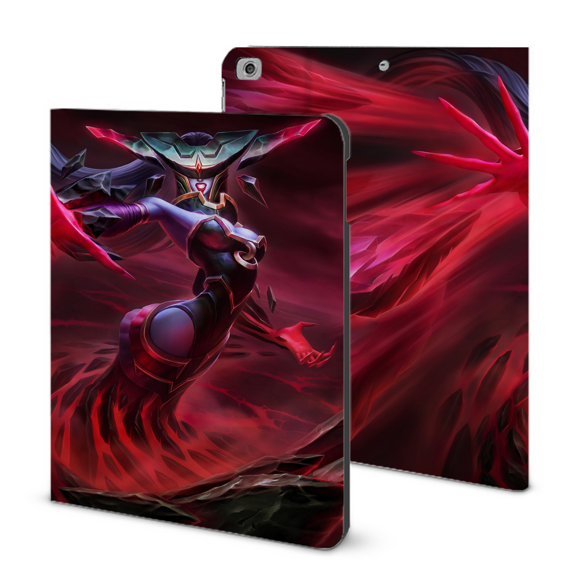 （画像用） リーグ・オブ・レジェンド League of Legends LOL IPad ケース ブック型 PUレザー TPU 耐衝撃 軽量 薄型 ペン収納なし 全面保護 IPad 各モデル対応